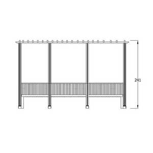 Pérgola de Madera Soylu Grup SLT-346 4x1.5m - Product Image 3