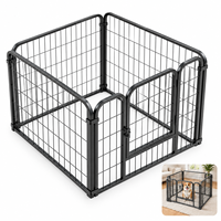 Clôture pour chien en fil métallique robuste, sur mesure, directement de l'usine, parc d'exercice portable et pliable pour chiots