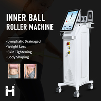 Nouvelle machine de massage professionnelle 9D à rouleaux internes pour le drainage lymphatique, anti-cellulite, à rotation 360 degrés, modèle 2025