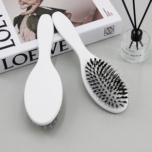 Prezzo di fabbrica caldo Logo personalizzato in legno naturale cinghiale setola spazzola per barba massaggio baffi parrucca spazzola per extension spazzola spazzola per capelli - Product Image 4