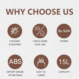 Kulkas Mini pintu kaca Ac Dc 220v 12v, Kulkas mobil portabel, menjaga makanan dan buah segar 15l - Product Image 5