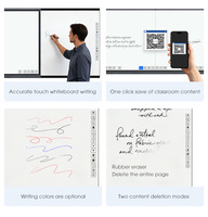 Tableau numérique interactif intelligent à écran tactile Nano de haute qualité pour l'enseignement en classe et tableau d'écriture numérique tout-en-un