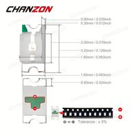 1206 3216 SMD LED Kit de diodo emisor de luz Lámpara SMT Chip de cuentas Blanco cálido Rojo Verde Azul Amarillo Naranja UV Rosa 3V 20mA