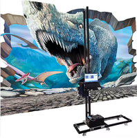 Impresora de pared 3D automática portátil Condición de tinta UV Nuevo para papel tapiz de PVC Máquina de pared vertical de 1 año Sistema de movimiento de rueda/pista