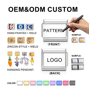 สร้อยข้อมือชาร์มอิตาลีแบบ DIY สไตล์อิตาลี ประดับเพชรซิร์<span class=keywords><strong>ค</strong></span>อนทรงหยดน้ำ  วัสดุสแตนเลสสีทอง  สำหรับ<span class=keywords><strong>เดือน</strong></span>มกรา<span class=keywords><strong>ค</strong></span>ม กุมภาพันธ์ มีนา<span class=keywords><strong>ค</strong></span>ม  ขายดี - Product Image 2