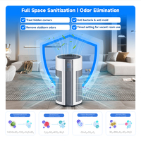 Purificateur d'air intelligent de haute qualité avec affichage de l'AQI, élimination des odeurs d'animaux domestiques, purificateur d'air micro-écologique pour la maison et le bureau