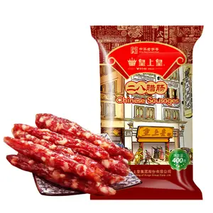 400g 중국 유명 브랜드 80% 마른 돼지 고기 전통 중국 보존 및 건조 콜라겐 케이싱 소시지