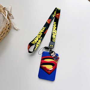 Cartoon Cool <strong>Marvel</strong> Iron Man Captain Spider Man Bat Man <strong>Card</strong> Holder With Pendant Anti-Lost Strap Lanyards ID Badge <strong>Cards</strong> Cover - Product Image 6