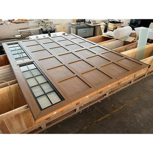 <span class=keywords><strong>Porte</strong></span> <span class=keywords><strong>de</strong></span> <span class=keywords><strong>garage</strong></span> moderne en faux bois isolée, opérateur motorisé, télécommande, étanche, couleur personnalisable, installation complète - Product Image 1