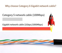 Kabel jaringan RJ45 konektor lengkung 90 derajat kustom pabrik DENIXI CAT6 CAT6A kabel komunikasi dengan harga menguntungkan