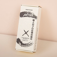 Boîte d'expédition en carton ondulé recyclable haut de gamme, personnalisée, blanche, avec doublure en kraft, format long, pour emballage d'accessoires cosmétiques