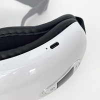 Masseur oculaire intelligent chauffant et vibrant, pliable, avec masque oculaire à compression d'air et musique, pour réduire la fatigue oculaire, idéal pour les cadeaux