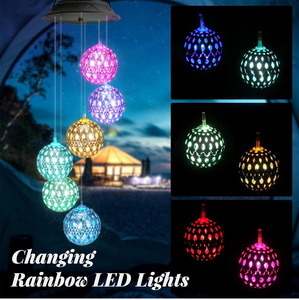 Lampes solaires de jardin d'extérieur, lampe à boule marocaine LED pour la décoration paysagère - Product Image 5