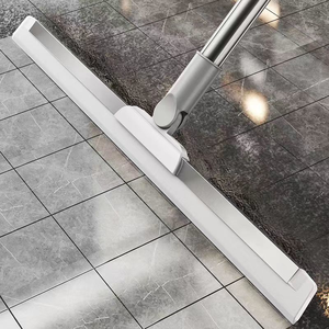 Einfacher Stil Silikon Magic Wiper Besen Grau Glas Toilette Kehren Artefakt Mopp für Haushalt Badezimmer Boden Kehren - Product Image 2