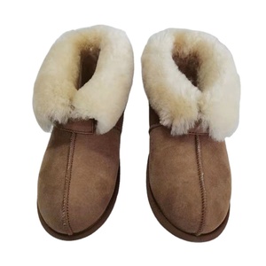 Chaussons <span class=keywords><strong>en</strong></span> <span class=keywords><strong>feutre</strong></span> <span class=keywords><strong>de</strong></span> <span class=keywords><strong>laine</strong></span> mérinos double face personnalisés pour l'hiver, chaussures <span class=keywords><strong>en</strong></span> peau <span class=keywords><strong>de</strong></span> mouton pour femmes, chaudes, moelleuses, respirantes, <span class=keywords><strong>pantoufles</strong></span> <span class=keywords><strong>en</strong></span> fourrure pour femmes - Product Image 2