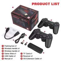 Console de jeu domestique X2 2022, mise à niveau, trous de refroidissement ergonomiques, double joystick sans fil, lecteur de jeux vidéo rétro 3D classique, 64 Go