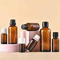 Bouteilles d'emballage d'huiles essentielles en verre personnalisées, étanches, de 5 ml à 100 ml
