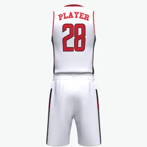 Conjuntos de uniformes de baloncesto personalizados para hombre al por mayor camisetas cómodas secas transpirables profesionales camiseta de baloncesto barata NBAA