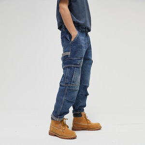 <span class=keywords><strong>2022</strong></span> à la mode nouveau <span class=keywords><strong>pantalon</strong></span> Cargo grande poche jean personnalisé pour hommes grande taille jean hommes - Product Image 6
