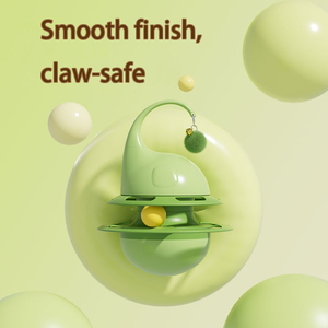 2026New Cartoon Roly-poly Track Ball Design Cats Small Interactive <b>Exercise</b> Pet Toy Food-Dispensing Holes PP Material Indoor Use - Product Image 5
