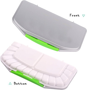 XinyiArt <span class=keywords><strong>Palette</strong></span> ronde en plastique argenté à 16 compartiments, hermétique et <span class=keywords><strong>facile</strong></span> à transporter, pour aquarelle et acrylique - Product Image 6