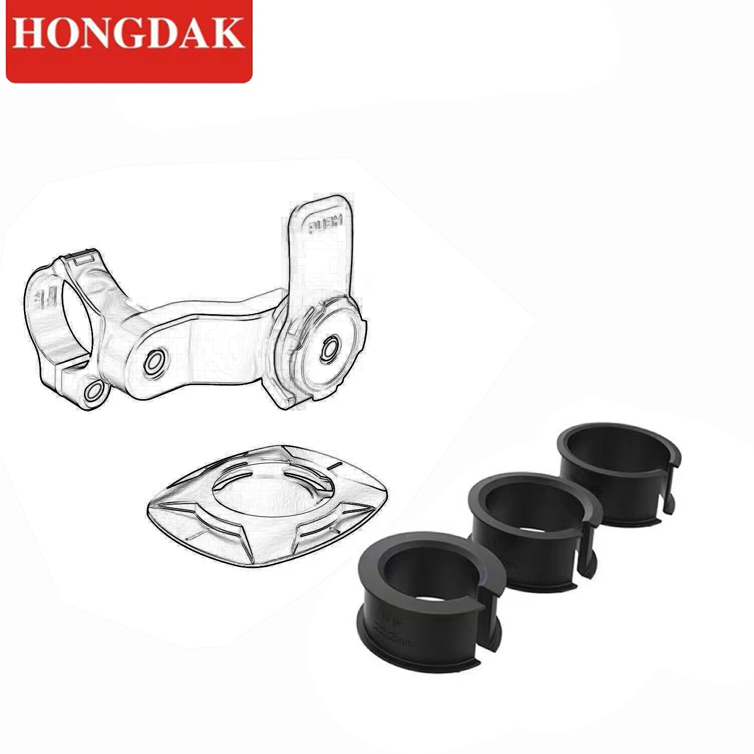 Hongdak Holder Phone Motorcycle Riding Vibration Dampener Motorcycle Vibration Dampener for Motorcycle Bicycle Handlebar