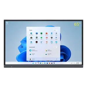 Yeni 4K LCD 65 inç 20 nokta kızılötesi dokunmatik ekran eğitim kurumsal konferans ekranları için interaktif düz Panel ekranlar