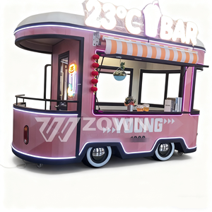 <b>Electric</b> Food Truck Multifunctional Energy Saving Waterproof Body For <b>BBQ</b> Hot Dog Juice Ice Cream Outdoor Vending Service - Product Image 6