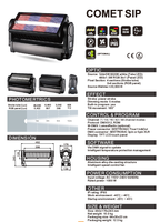 Stroboscope LED 1000W à tête mobile, étanche IP65, lumière stroboscopique DMX512, stroboscope hybride LED, lumières stroboscopiques LED pour DJ, stroboscope LED pour scène extérieure