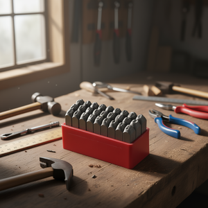 Fervi Letters Hrc 58-60 Kit de poinçons de gravure sur métal DIY Modèle P012/L06 Fabriqué en Italie - Product Image 3