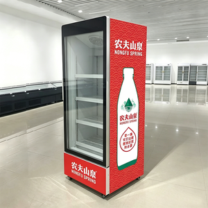 Vitrina Refrigerada Vertical Comercial con Puerta de Acero para Bebidas, Puerta Única, para <span class=keywords><strong>Supermercados</strong></span>, Restaurantes y Tiendas, con Certificación NSF - Product Image 2
