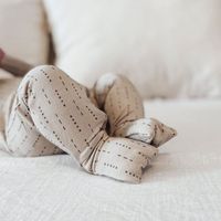 OEM ODM infantile imprimé pyjamas logo personnalisé nouveau-né O cou barboteuse bambou dormeur bébé vêtements décontractés
