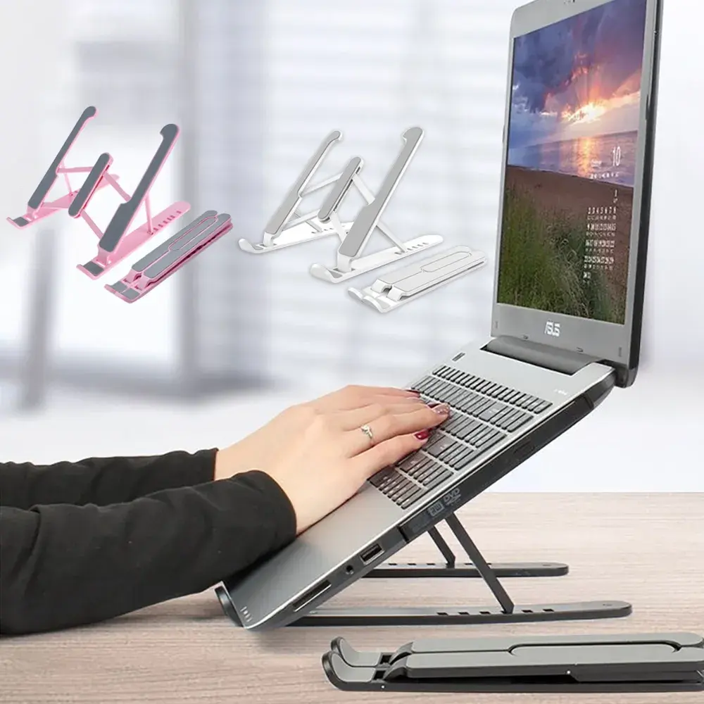 Laptop Stand Adjustable Riser Bracket Foldable Holder Notebook Support Laptop Holder For 11-17 inches