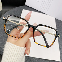 Lunettes de lecture anti-lumière bleue TR90 pour femmes, monture optique pleine monture, verres PC, protection tendance