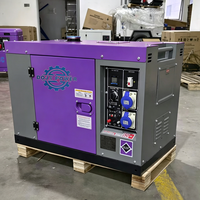 Generador Diésel Súper Silencioso de 10KVA 12KVA, Generador Eléctrico Diésel Insonorizado Pequeño de 8KVA 5KVA, Refrigerado por Aire, Precio de Fábrica ecoflow