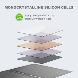 Générateur solaire portable <span class=keywords><strong>CTECHi</strong></span> à cellules monocristallines 100W 200W 300W, panneau solaire pliable pour le camping et les activités de plein air - Product Image 2