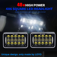 Faisceau haut/bas pour Dodge Charger Luces Dobles Posteriores Led Laterales De Para Camiones Camion Dot 24v 45w 4x6 Truck Led Lights