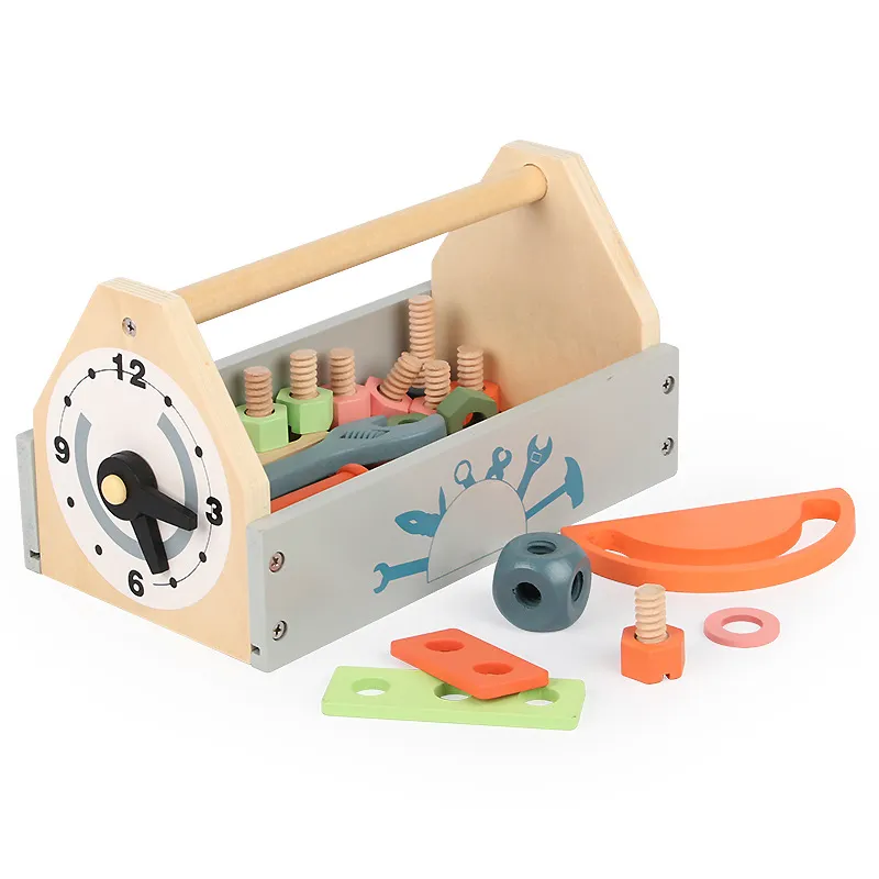 High Quality Kids Toys Tools Toys Set Kids Children Wooden Tool Box for Kids
