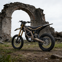 Moto tout-terrain électrique pour adultes 24,5 kW 95 km/h, 74 V 60 Ah, fourche noire et or, Surron Ultra Bee 2026