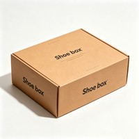 Caja de Zapatos de Diseño Nuevo, Plegable, Ecológica, de Cartón Corrugado, Tamaño Personalizado, Color Personalizado, Caja de Envío de Zapatos de Bajo Costo