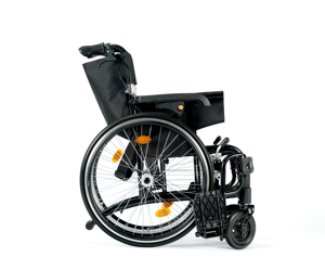 Silla de <span class=keywords><strong>ruedas</strong></span> manual ligera de aluminio de 24 \ "<span class=keywords><strong>con</strong></span> <span class=keywords><strong>ruedas</strong></span> de liberación rápida Reposabrazos abatible Reposapiés desmontable - Product Image 4