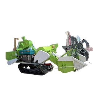 Mini Cosechadora Combinada de 28 Hp con Transmisión por Engranajes para Cosecha de Arroz y Granos, Multifuncional, Verde - Product Image 5