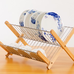 JB New Design Metal Wire Kitchen Cabinet <strong>Two</strong> <strong>Tier</strong> Draining <strong>Rack</strong> Storage <strong>Rack</strong> <strong>Dish</strong> <strong>Rack</strong> - Product Image 1