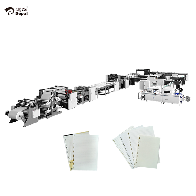 Fully Automatic Loose-leaf Paper  Production Book Making Machine with Bagging Machine  Line
