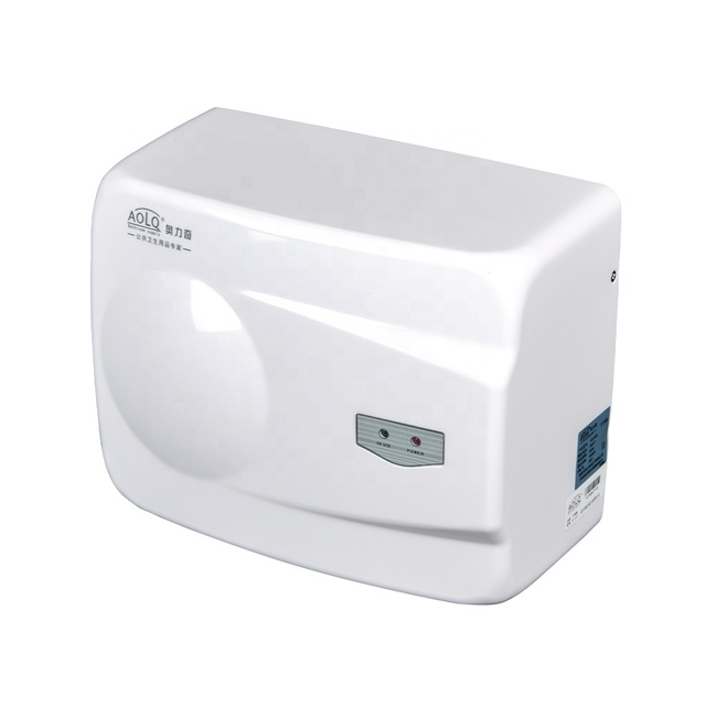 Hand Dryer Automatic White Plastic Body Wall Mounted Sensor Professional Hand Dryer