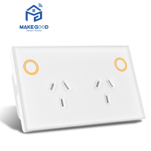 MakeGood Panel de Vidrio con Retroiluminación RGB, Panel de Vidrio con Certificado GMA Estándar de Australia, <span class=keywords><strong>Power</strong></span> Point Zigbee Inteligente con USB y Cargador Rápido USBC de 20W - Product Image 6