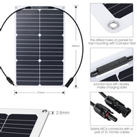 Panneau solaire semi-flexible Sunpower ETFE, prix pour l'alimentation des camping-cars, bateaux, voitures