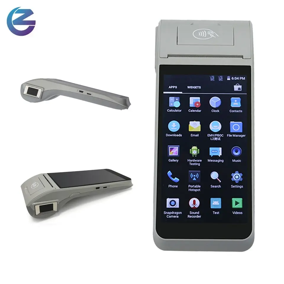 4G Wifi 5.5 Inch Handheld Mobiele Android 11.0 Slimme Biometrische Vingerafdruk Rfid Pos-Terminal Voor Loyaliteitsprogramma-Systeem