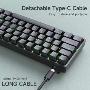 Claviers Gaming Mini Personnalisés avec Keycaps PBT Crème – Clavier Mécanique Gamer pour Marque - Product Image 4
