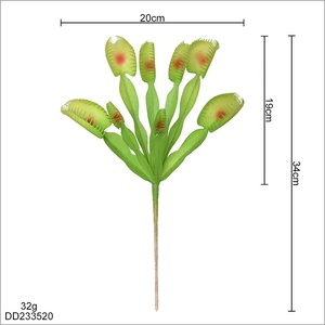 Nouvelle arrivée petite plante d'herbe en plastique artificielle Venus Flytrap pour la décoration de paysage - Product Image 2